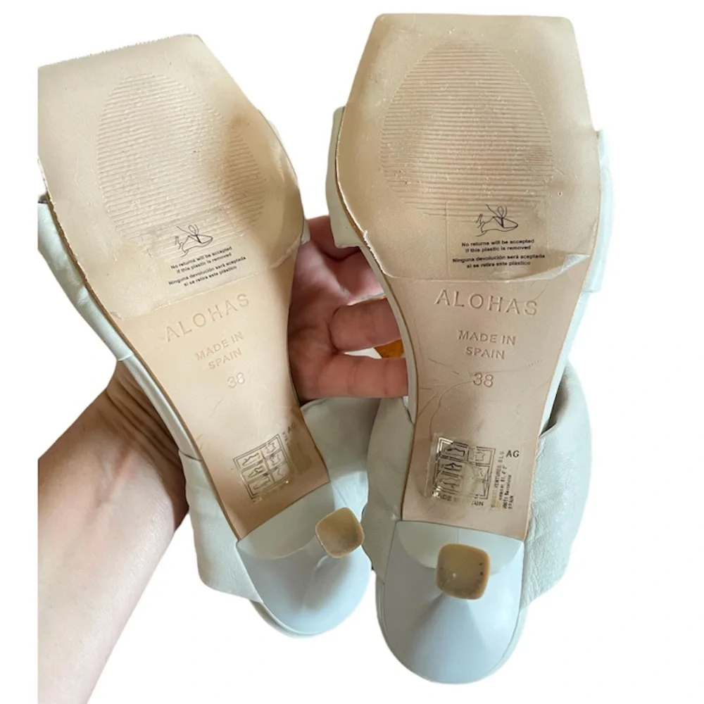 Twist Strap Heel by Alohas Brand New Size 38 - Picture 5 of 6